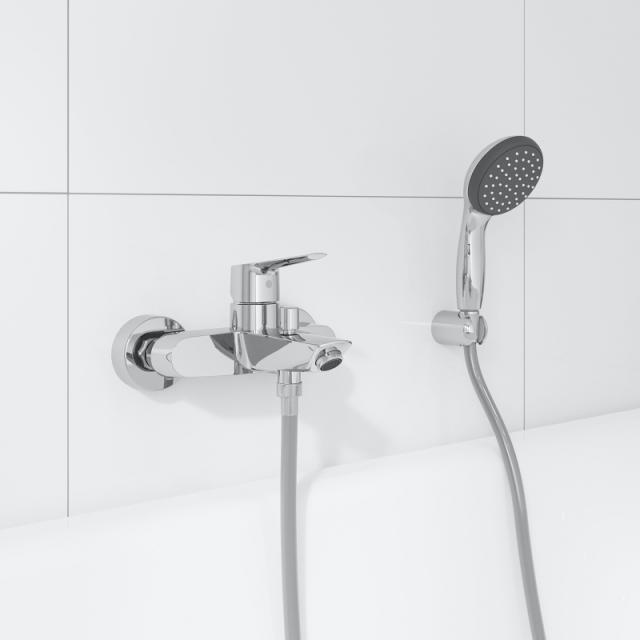 Grohe Start exposed, single lever bath fitting, with shower set
