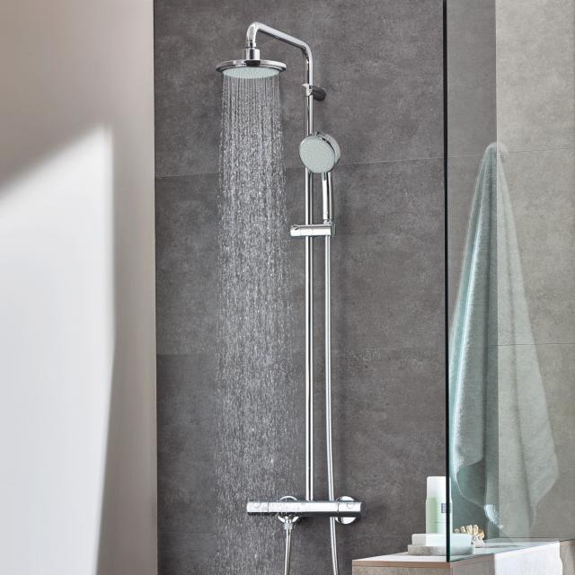 Grohe Tempesta new C System 160 shower system with thermostat for wall mounting