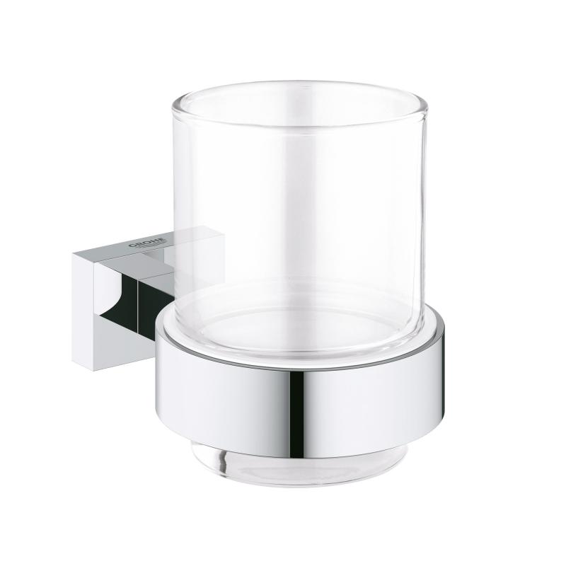 Grohe Essentials Cube Verre avec support, 40755001