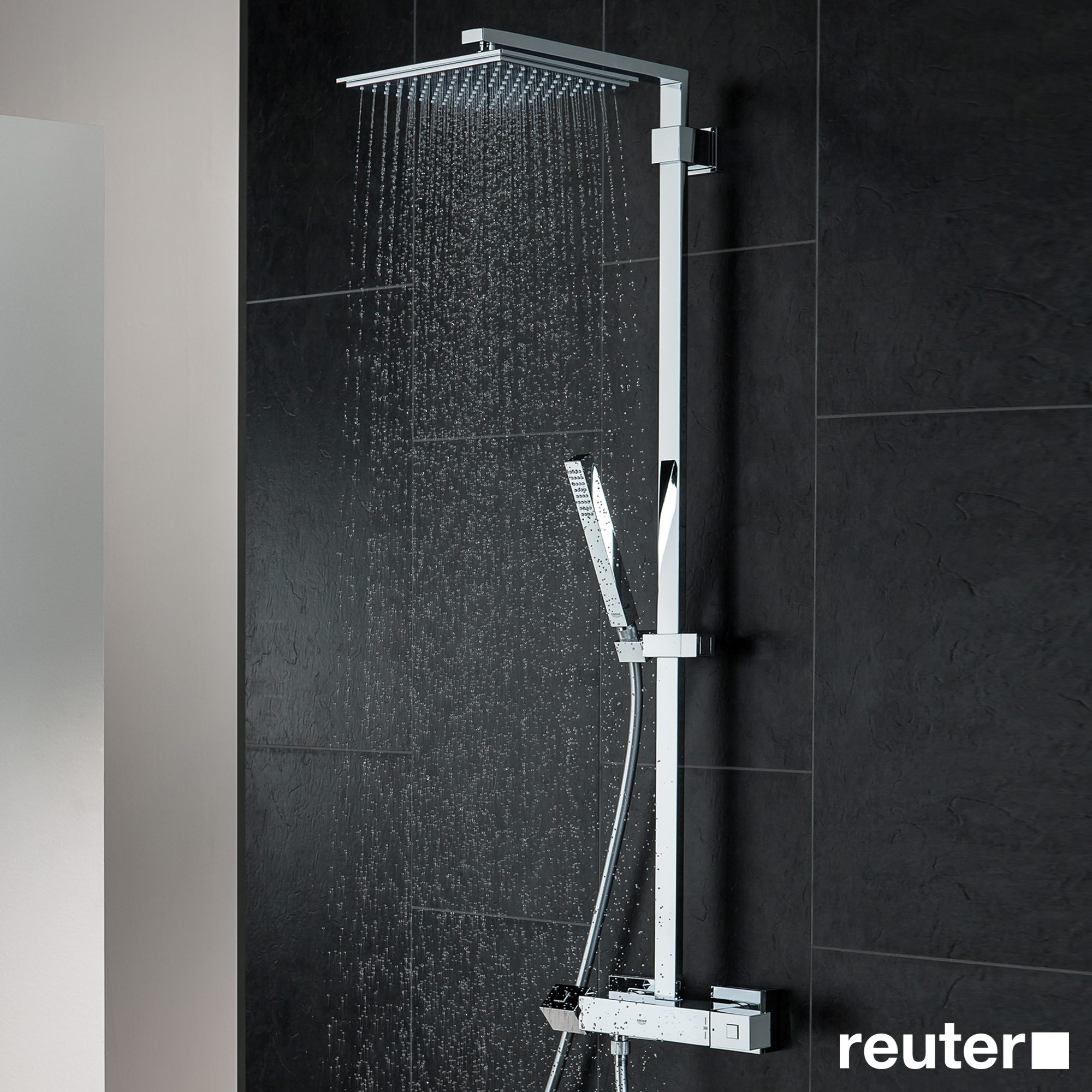 hospita piano Transparant Grohe Euphoria Cube XXL System 230 shower system with thermostatic mixer  for wall mounting - 26087000 | REUTER