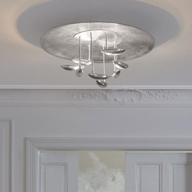 FISCHER & HONSEL Pau LED ceiling light with CCT and dimmer, round