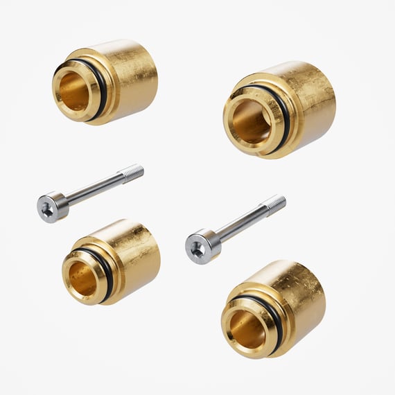 4x Rad-Nabenadapter Aus Alu Für 1/10 RC Crawler – 12mm Sechskant, 20mm Verlängerung, Inkl. Muttern & Riegeln