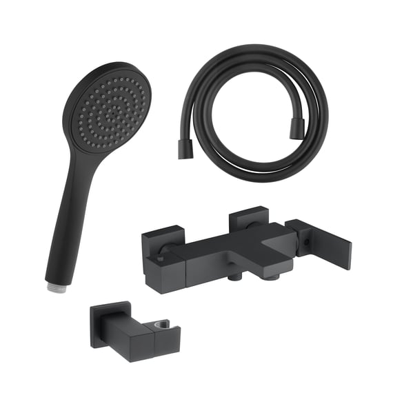 Vanvilla Wannenset Mit Grohe SmartControl Unterputz-Armatur & Handbrause | 2-Wege Thermostat | Poliert
