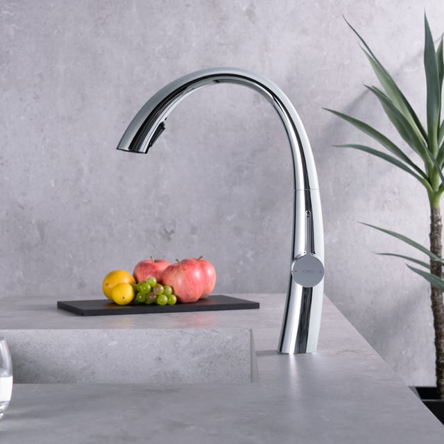 Rubinetto Bagno Cromato Con 3 Getti E Beccuccio Estraibile 50 Cm – Monocomando Con Scarico E Aeratore Antischizzo