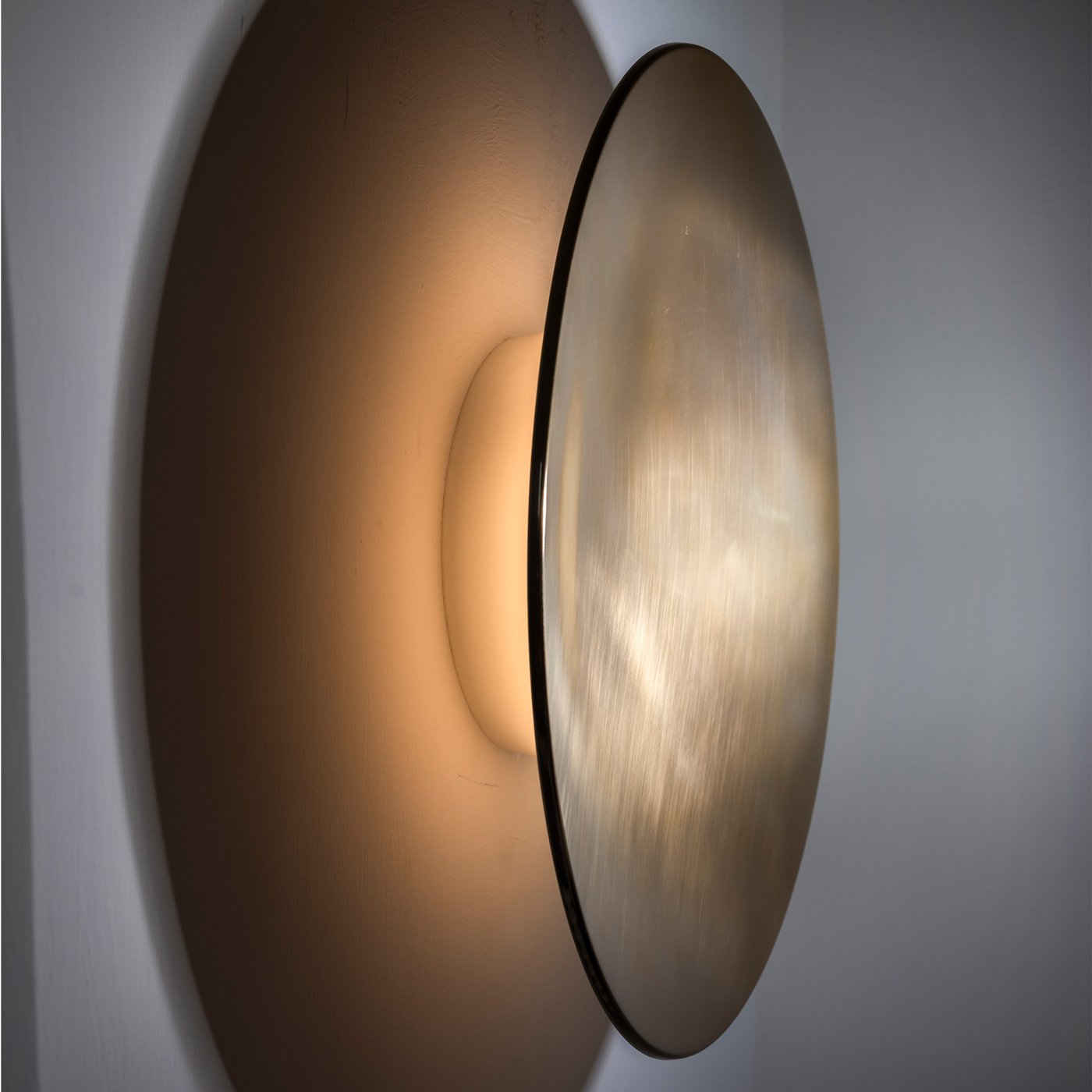 Foscarini Anoor Wand-/Deckenleuchte, LED dimmbar, champagner ...