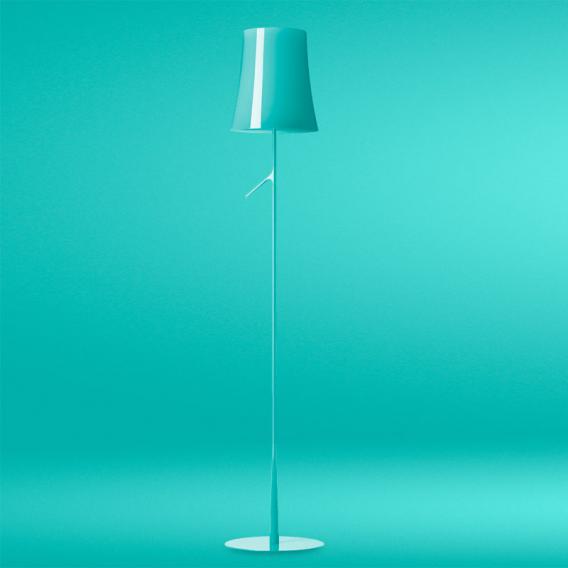 Foscarini Birdie Lettura Led Floor Lamp, Turquoise Floor Lamp