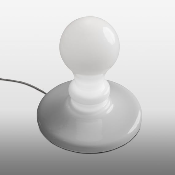 EGLO Barbotto Lampada Da Tavolo A LED – Bianco E Argento, 39,5 Cm, Dimmerabile? (interruttore A Pedale), Lampadina GU10 Inclusa, Design Moderno
