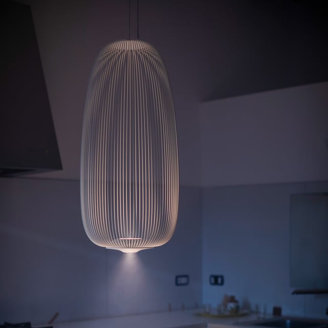 Lampadario LED Sospeso A Forma Ondulata - 25W (equiv. 125W), Bianco Freddo 6500K, 2000 Lumen, Per Soggiorno E Cucina - 4