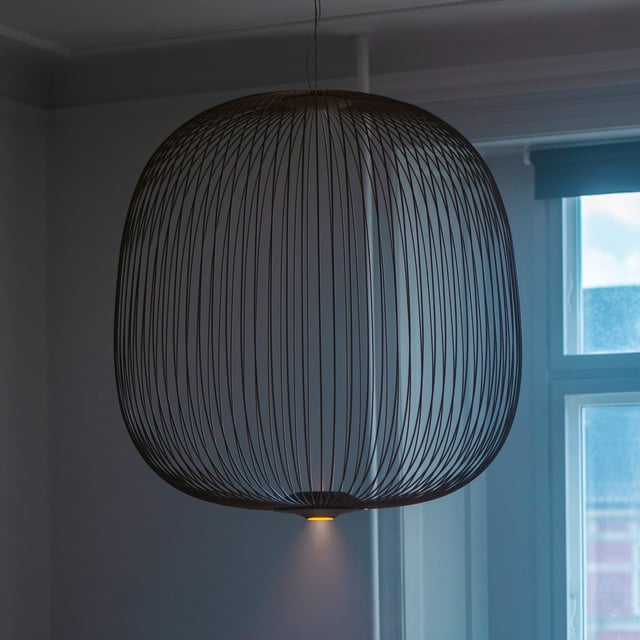 Lampada a sospensione LED, metallo, nero opaco, 62x62x150 cm, Cardona | Leroy Merlin