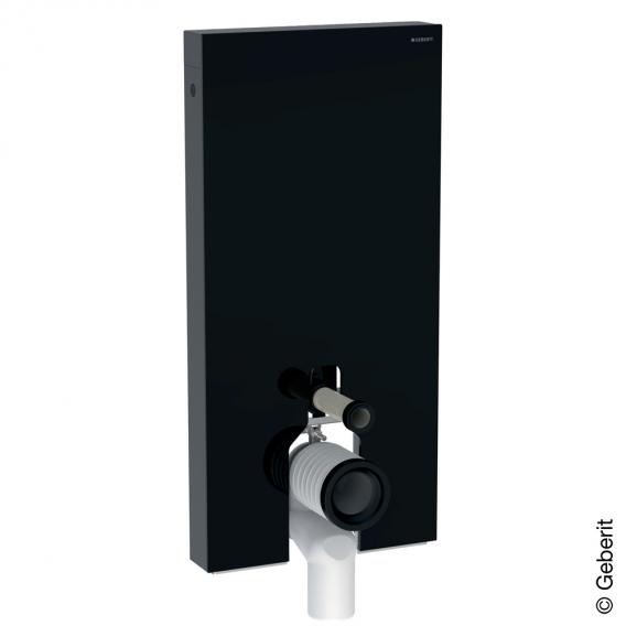 Geberit Monolith sanitary module for floorstanding toilet H: 101 cm, black glass
