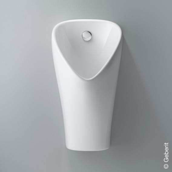Geberit Narva urinal white, with Keratect, rear supply