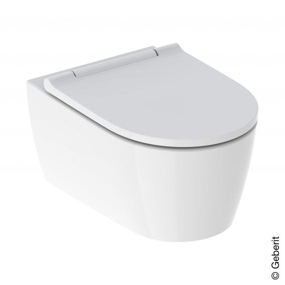 Geberit One Wall Mounted Washdown Toilet With Seat White Keratect 500201011 Reuter - Wall Hung Toilet Seat Height