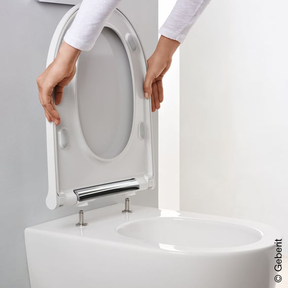 Geberit ONE wall-mounted washdown toilet with toilet seat ...