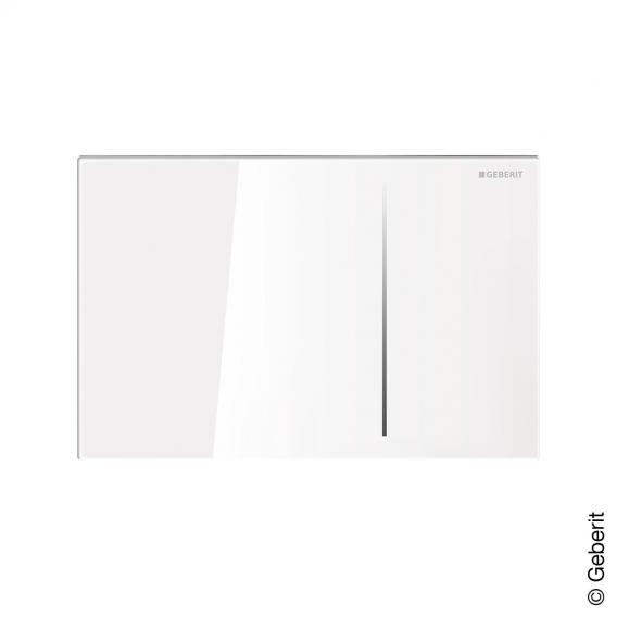 Geberit Sigma70 flush plate for dual-flush system white glass
