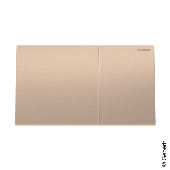 Plaque De Déclenchement Geberit Sigma Compatible - Pour Chasse D'eau Ancien Modèle | Double Rinçage, Or Brossé