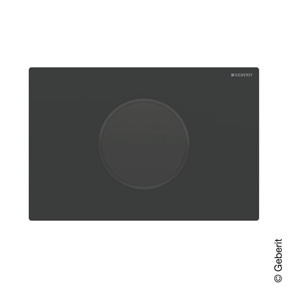 KOHLER K-6298-7 Veil Betätigungsplatte, Schwarz – Dual-Flush Für Wand-WCs, Wählbar 0,8 Oder 1,6 Gallonen Pro Spülung