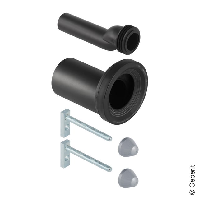 Set Per Allacciamento Geberit Per WC Sospeso 152426 – Diametro 90-45, Lunghezza 18,5 Cm – Tubo E Raccordo - 2
