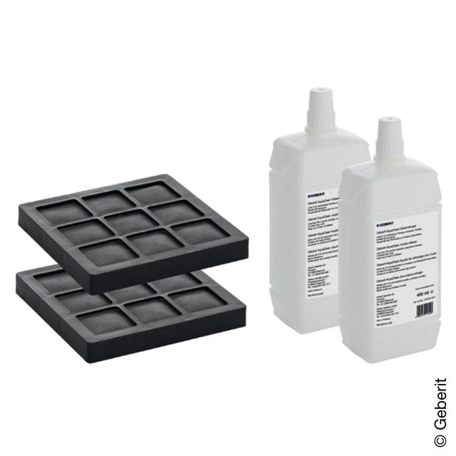 Geberit AquaClean Set 2 charcoal filters and 2 nozzle cleaners NEW for AquaClean 8000plus and Balena 8000