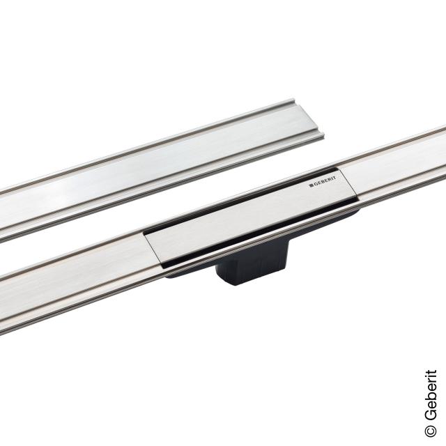 Geberit CleanLine 60 shower channel polished stainless steel / brushed stainless steel, for shower channel: 30 - 130 cm