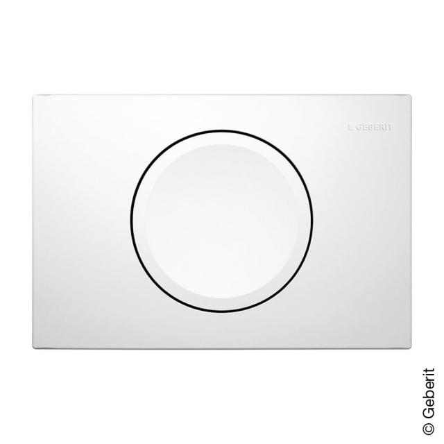 Geberit Delta11 flush plate for start/stop or single flushing white