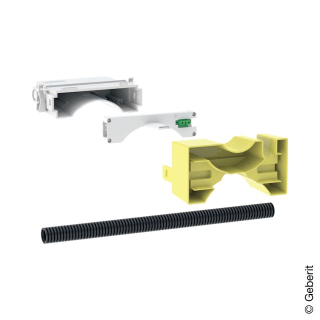 Geberit electrical and communication junction box for mounting element