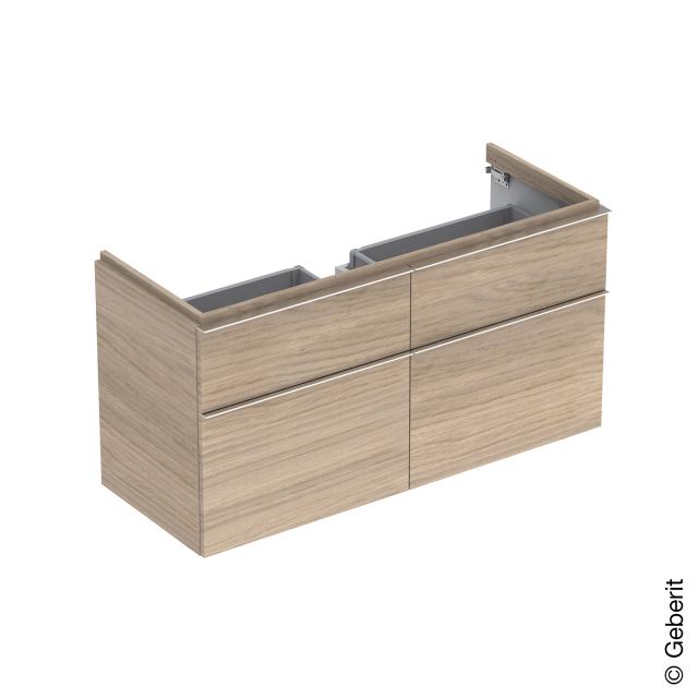 Geberit iCon vanity unit for double washbasin natural oak