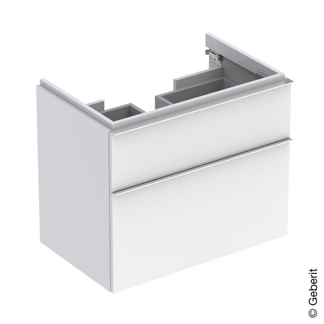 Geberit iCon vanity unit with 2 pull-out compartments alpine high gloss