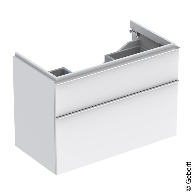 Geberit iCon vanity unit with 2 pull-out compartments matt alpine