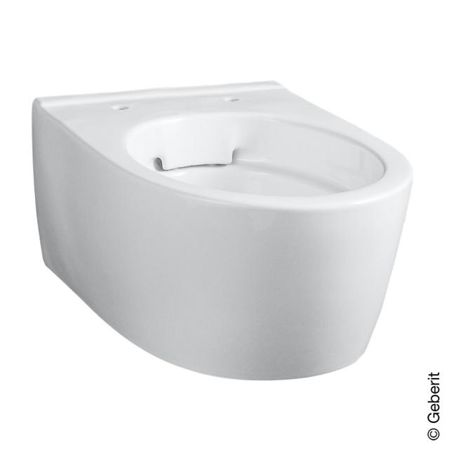 Geberit iCon wall-mounted, washdown toilet with toilet seat, short version white, with KeraTect