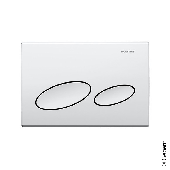 Geberit Kappa20 flush plate for dual flush from top/front white