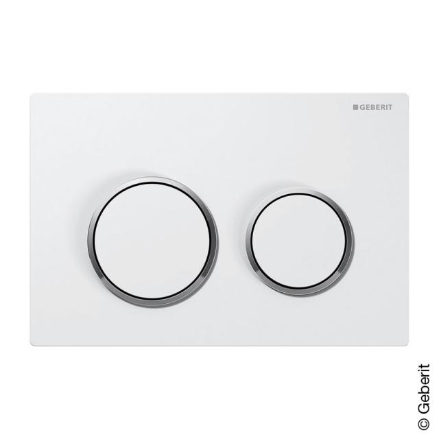 Geberit Kappa21 flush plate for dual flush system white/chrome/white