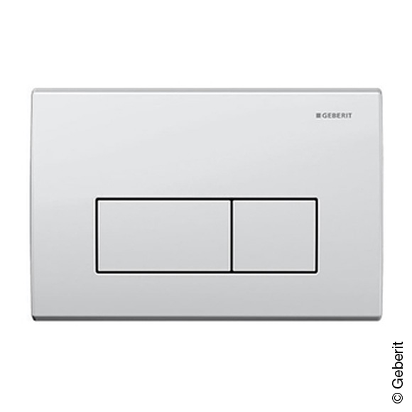 Geberit Kappa50 flush plate for dual flush from top/front white