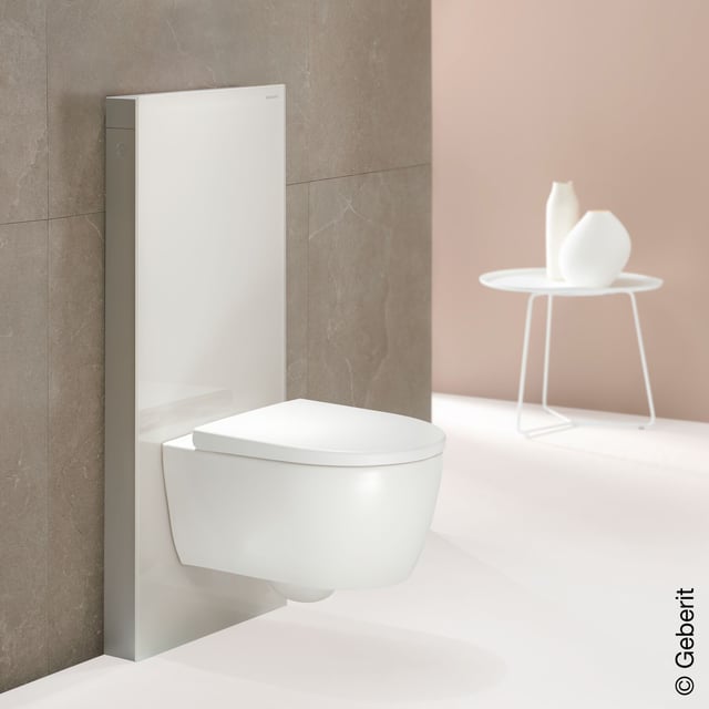Geberit Monolith Module sanitaire pour WC suspendu H : 101 cm, verre lava -  131022JK5