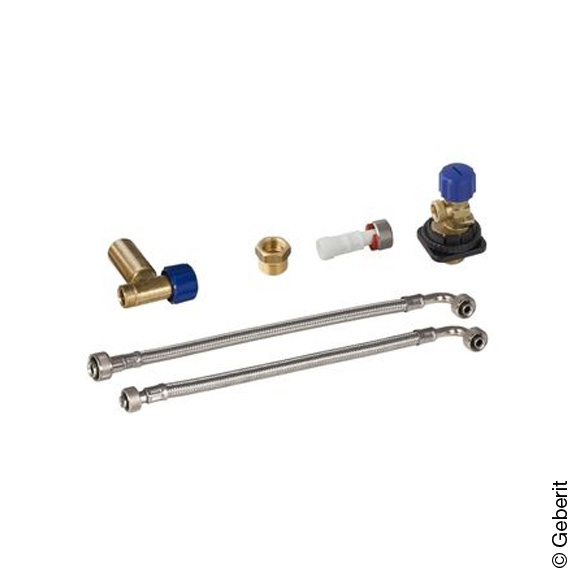 Geberit Monolith water connection set, rear in middle, for Installation height 114 cm