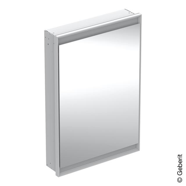 Geberit ONE mirror cabinet with lighting and 1 door recessed, white