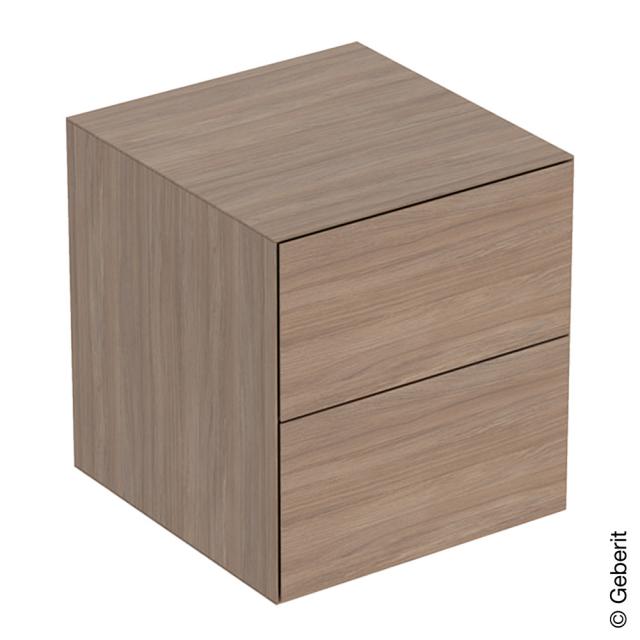 Geberit ONE side unit with 2 pull-out compartments oak