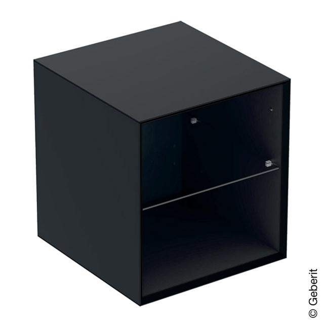 Geberit ONE side unit with 2 open compartments matt black