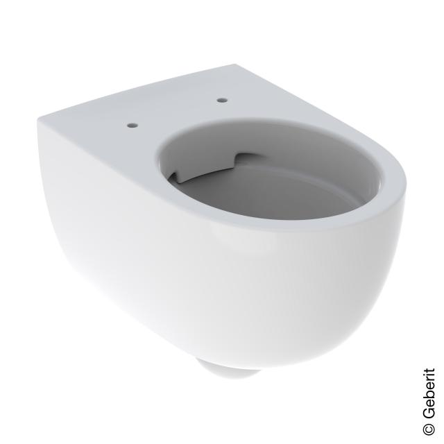 Geberit Renova Comfort wall-mounted washdown toilet, raised white, with KeraTect