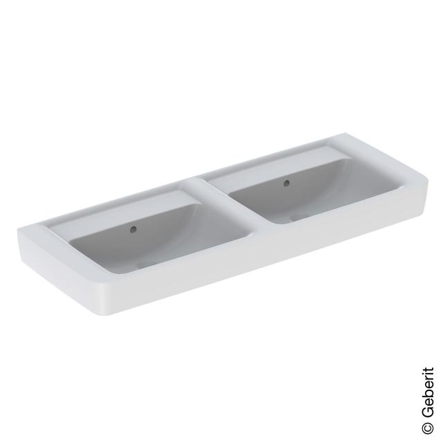 Geberit Renova Plan double washbasin white, without tap hole