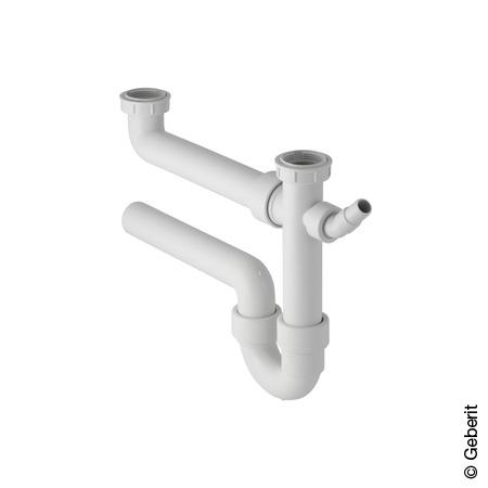 Geberit siphon for 2 sinks, extra long Ø 40 mm, 1 1/2”
