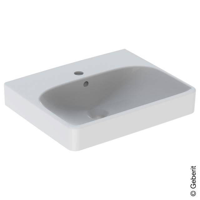 Geberit Smyle Square hand washbasin white, with KeraTect