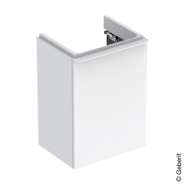 Geberit Smyle Square vanity unit hand washbasin with 1 door white high gloss