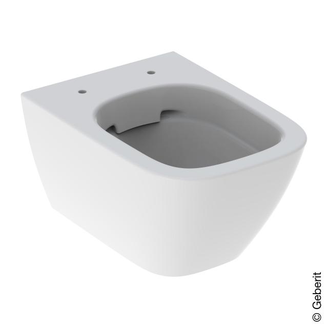 Geberit Smyle Square wall-mounted, washdown toilet, short version white, with KeraTect