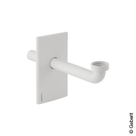 Geberit trim set for basin element with concealed trap white