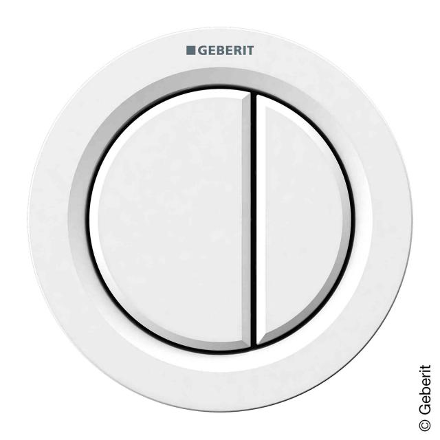 Geberit Type 01 remote control, pneumatic, for dual flush mechanism, furniture button white