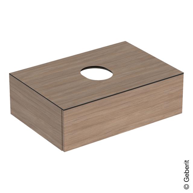 Geberit VariForm vanity unit for countertop washbasin with 1 pull-out compartment front oak / corpus oak