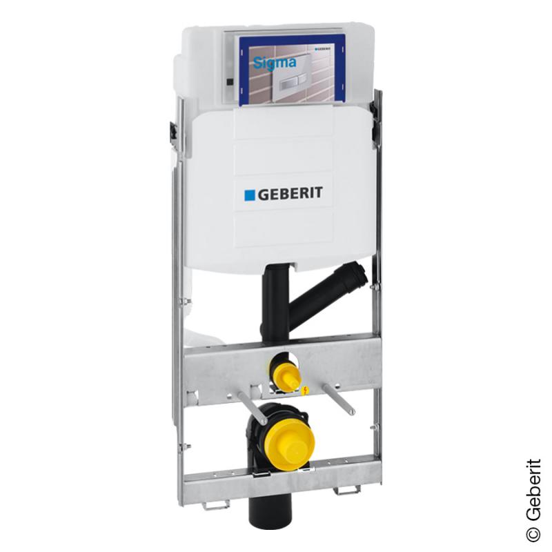 Geberit GIS Bâti-support pour WC suspendu, H : 114 cm, avec un réservoir encastré UP320 pour disposi