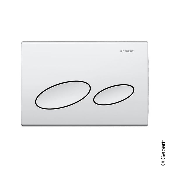Geberit Kappa20 flush plate for dual flush from top/front white - | REUTER