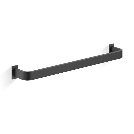 Porte-Serviettes Winter Shore En Métal Noir - Distributeur De Serviettes En Papier Avec Base En Bois