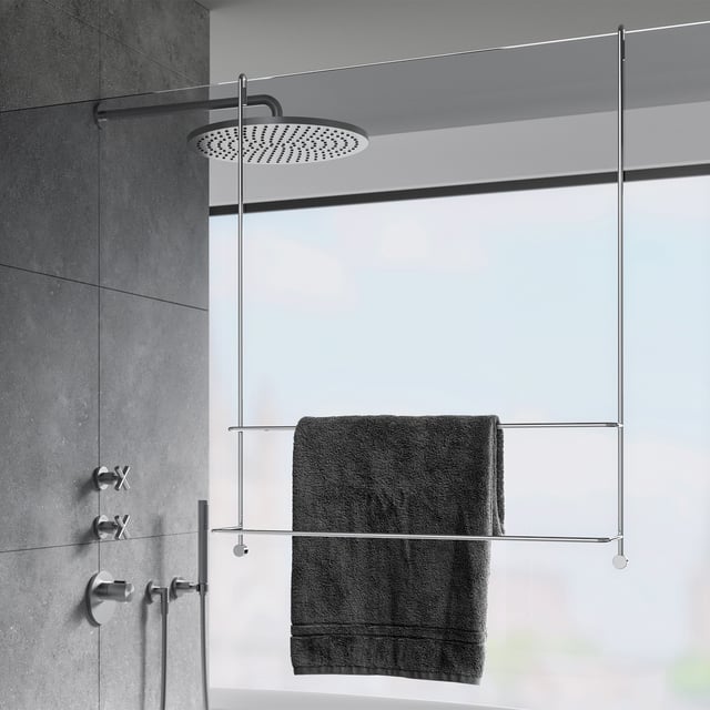 Accessori per il bagno montaggio a parete autoadesivo portasciugamani da bagno i
